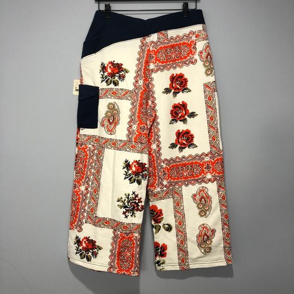Free People Pants - FP Movement Women's Orange & Blue Cropped Sweatpants Size M $108